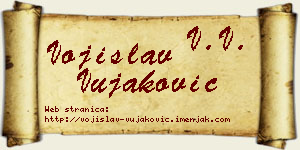 Vojislav Vujaković vizit kartica